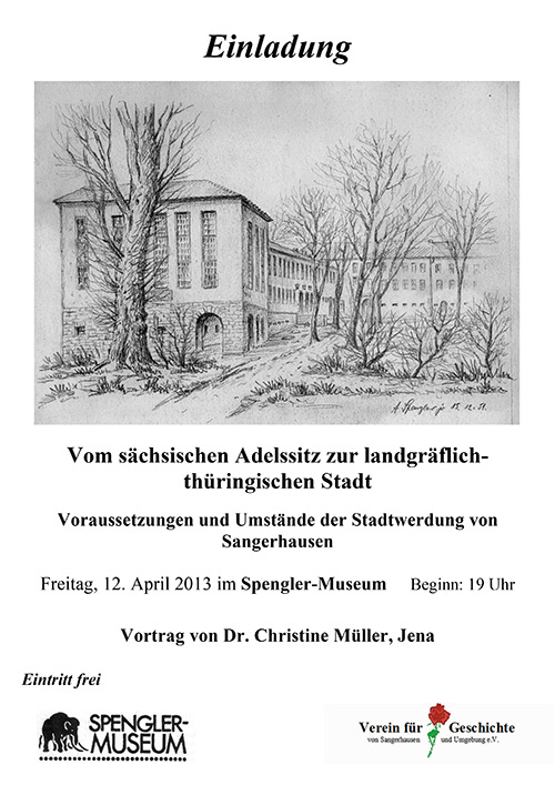 Im Bild: Vom sächsischen Adelssitz zur landgräflich-thüringischen Stadt. Am Freitag den 12. April fand ein Vortrag von Dr. Christine Müller aus Jena statt.